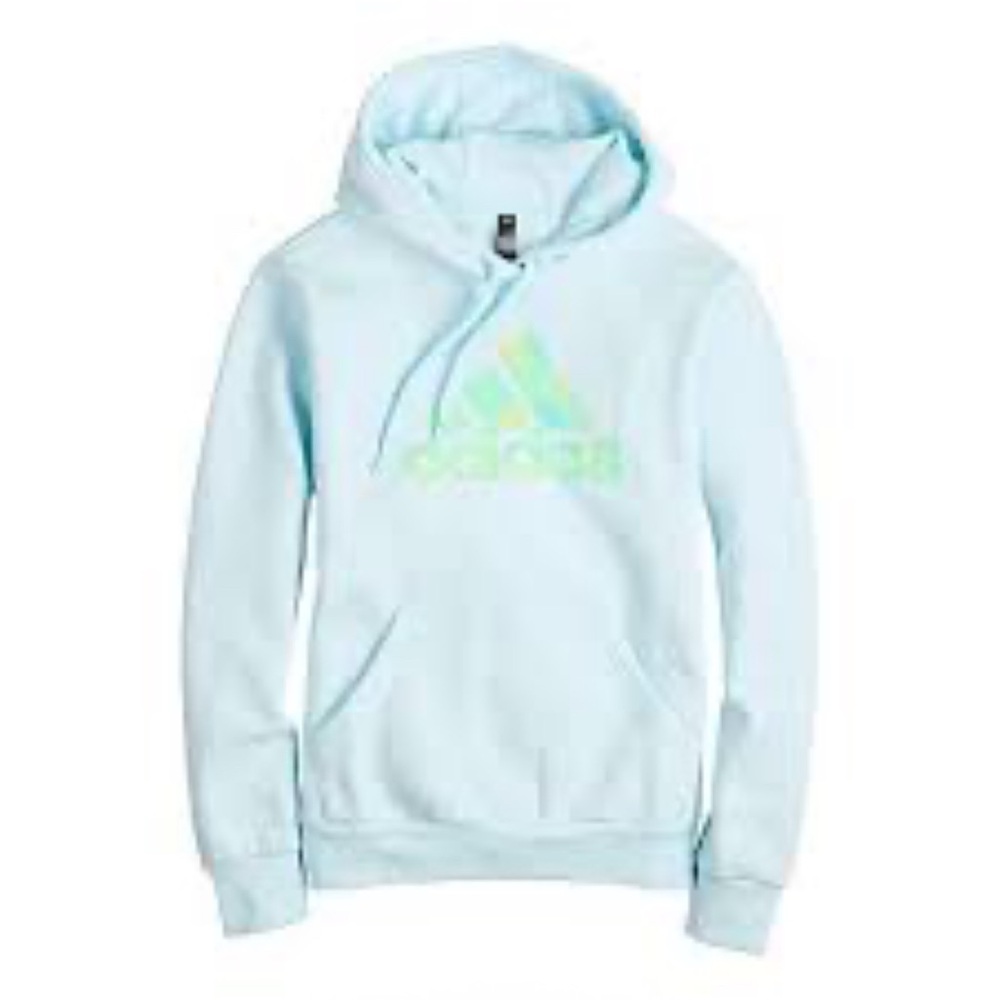 NEW with no tag Adidas Men's Pastel Blue Hoodie XXL